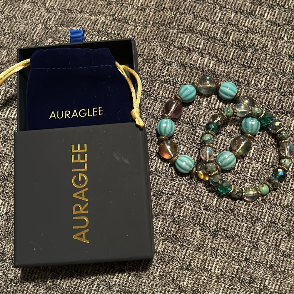 New Gift Boxed Glass Bead Bracelets (2)